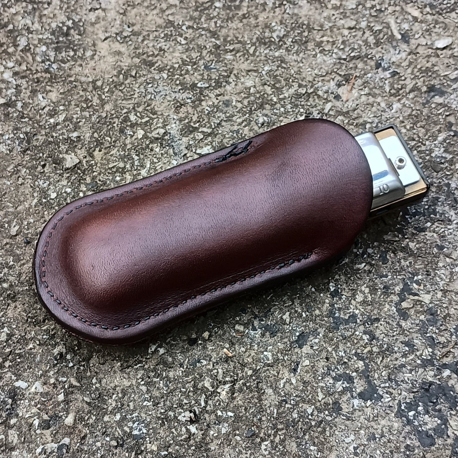 Leather Harmonica Pocket Holder
