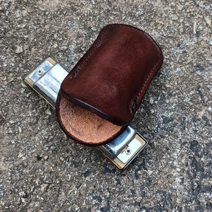 Leather Harmonica Pocket Holder