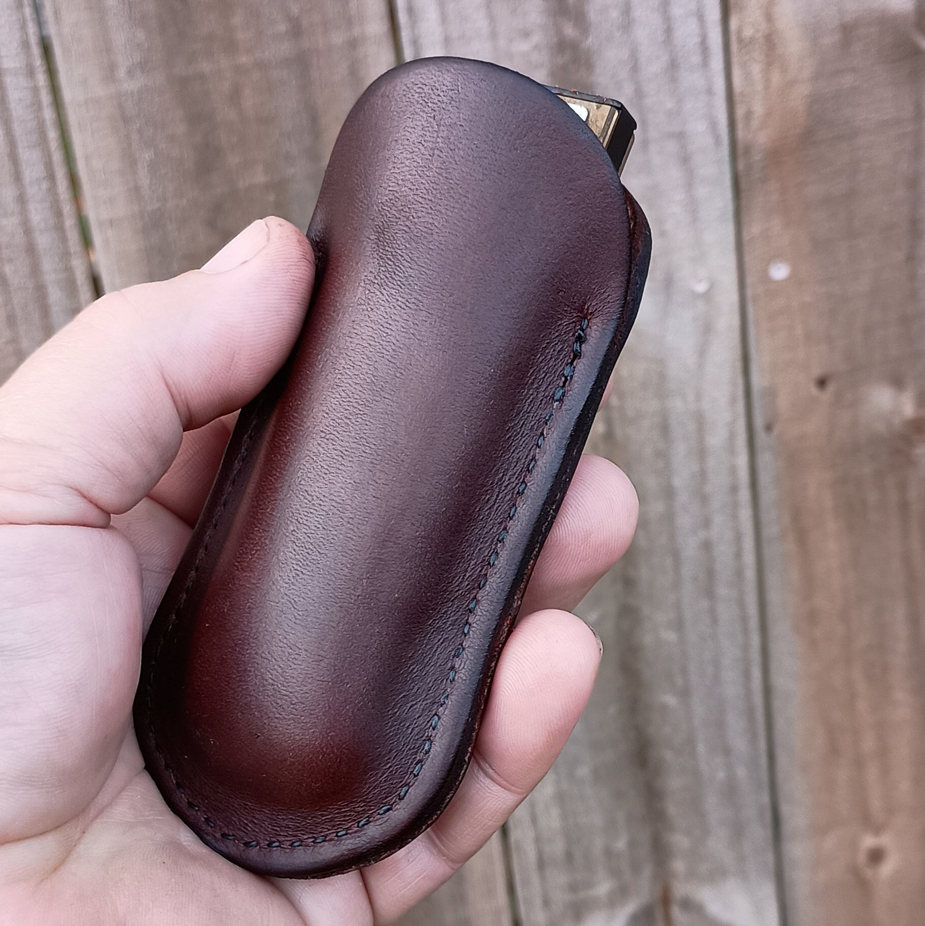 Leather Harmonica Pocket Holder
