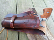 Handmade leather Western Holster with Leg Ties - 3 3/4 inch Barrel - Peacemaker