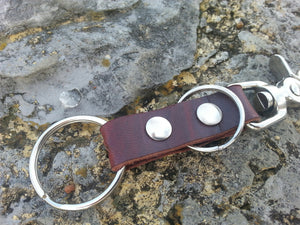 No. KF51 Latigo Double Ring Key Fob