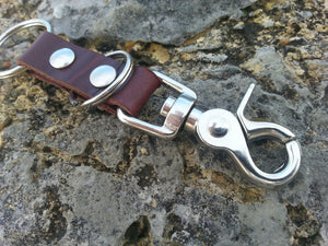 No. KF51 Latigo Double Ring Key Fob