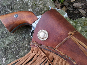 Western Leather Holster Fringe / Steampunk / Cosplay