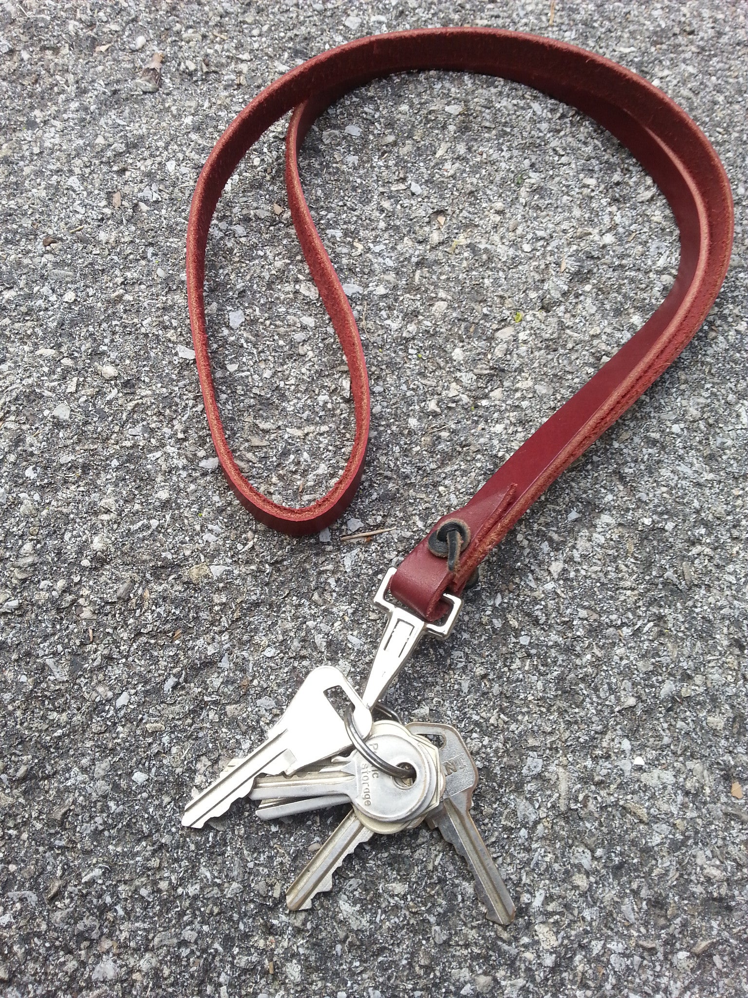 Leather Lanyard With Western Rein Style Knot End – Whitaker Leather