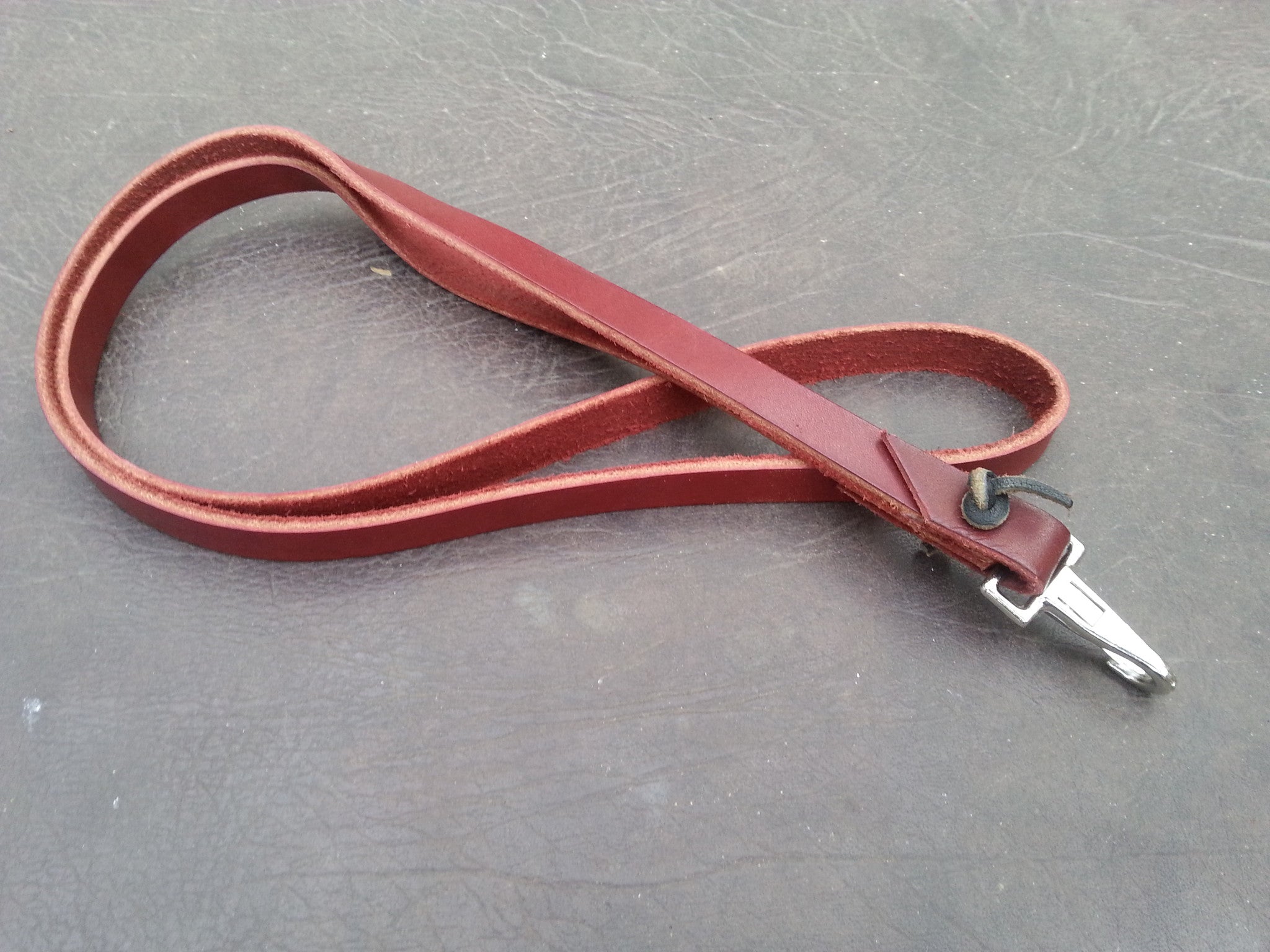 Leather Lanyard With Western Rein Style Knot End