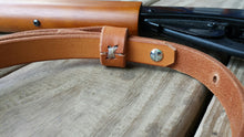 Rifle Sling - Adjustable Western Style with Loops and Stitching