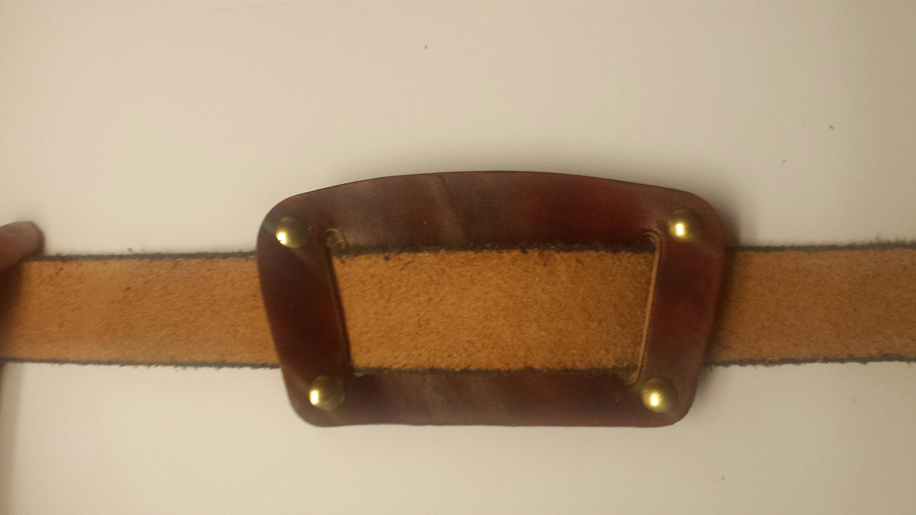 Handmade Leather Holster Belt Slide- SMALL or Medium
