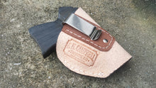 Custom Leather Inside Waistband Tuck Holster Ruger LCP, Kel Tec P3AT Leather Brown