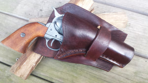 Texas Loop Handmade leather Western Holster with Leg Ties Colt Peacemaker