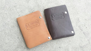 Rustic Chocolate Latigo Leather Wallet - Handmade in the USA