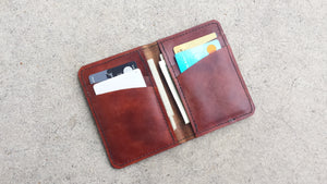 Leather Tall Bi-Fold Wallet - No. 102