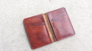 Leather Tall Bi-Fold Wallet - No. 102