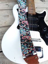 Whitaker Leather Paisley Classic Guitar Strap with Leather Ends