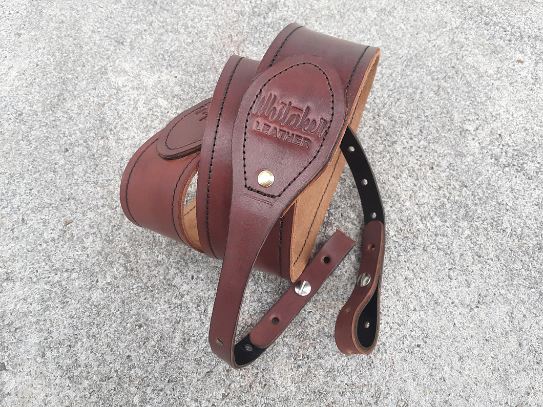 Handmade Leather Banjo Strap Bluegrass Style