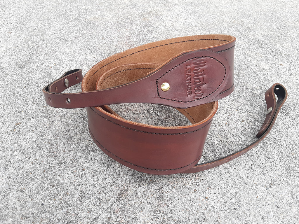 Handmade Leather Banjo Strap Bluegrass Style