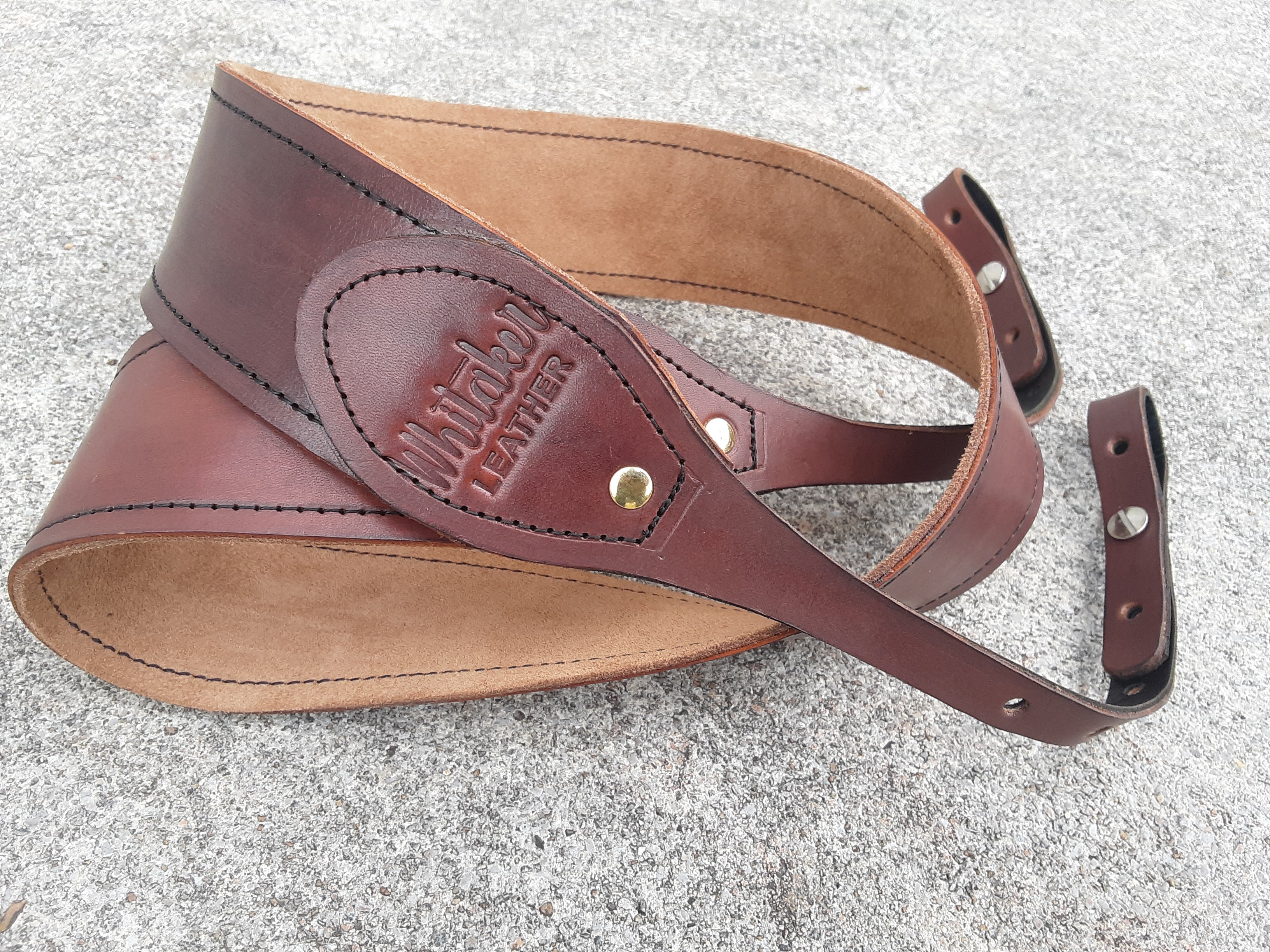 Handmade Leather Banjo Strap Bluegrass Style