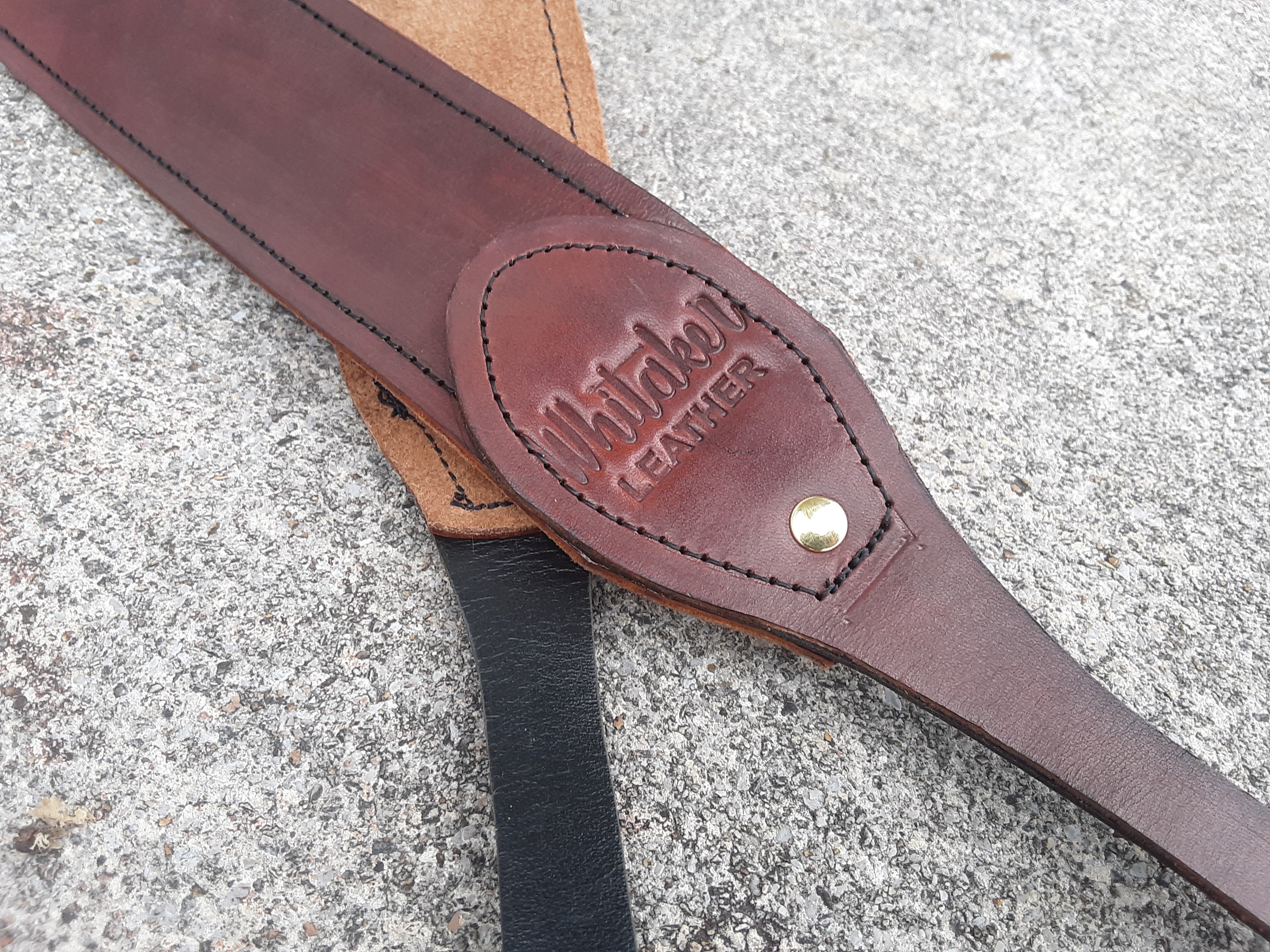 Handmade Leather Banjo Strap Bluegrass Style