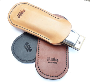 Foldable Leather Harmonica Pocket Holder