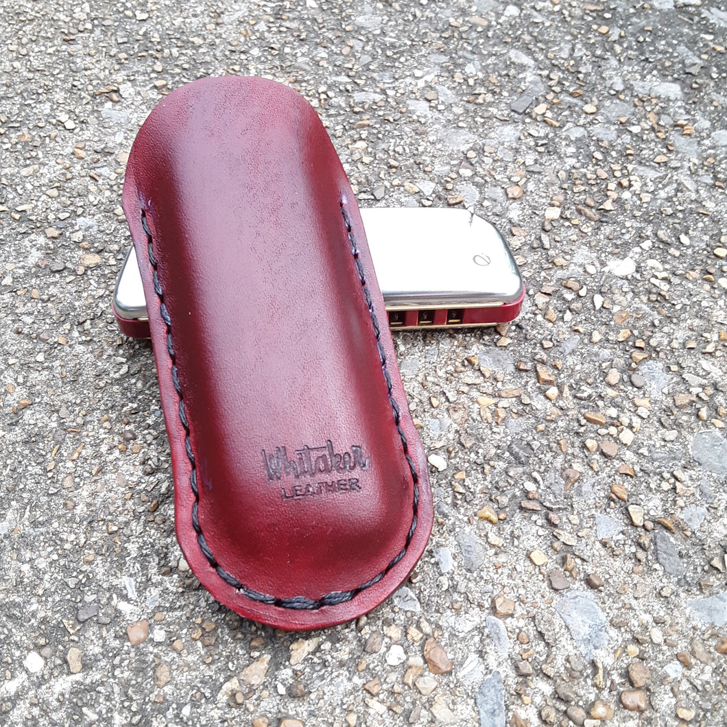 Leather Harmonica Pocket Holder
