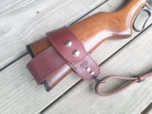 Leather Rifle Stock Sling Three-Piece Package