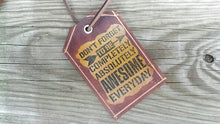 Awesome Insperational Leather Luggage Tag Handmade in the USA
