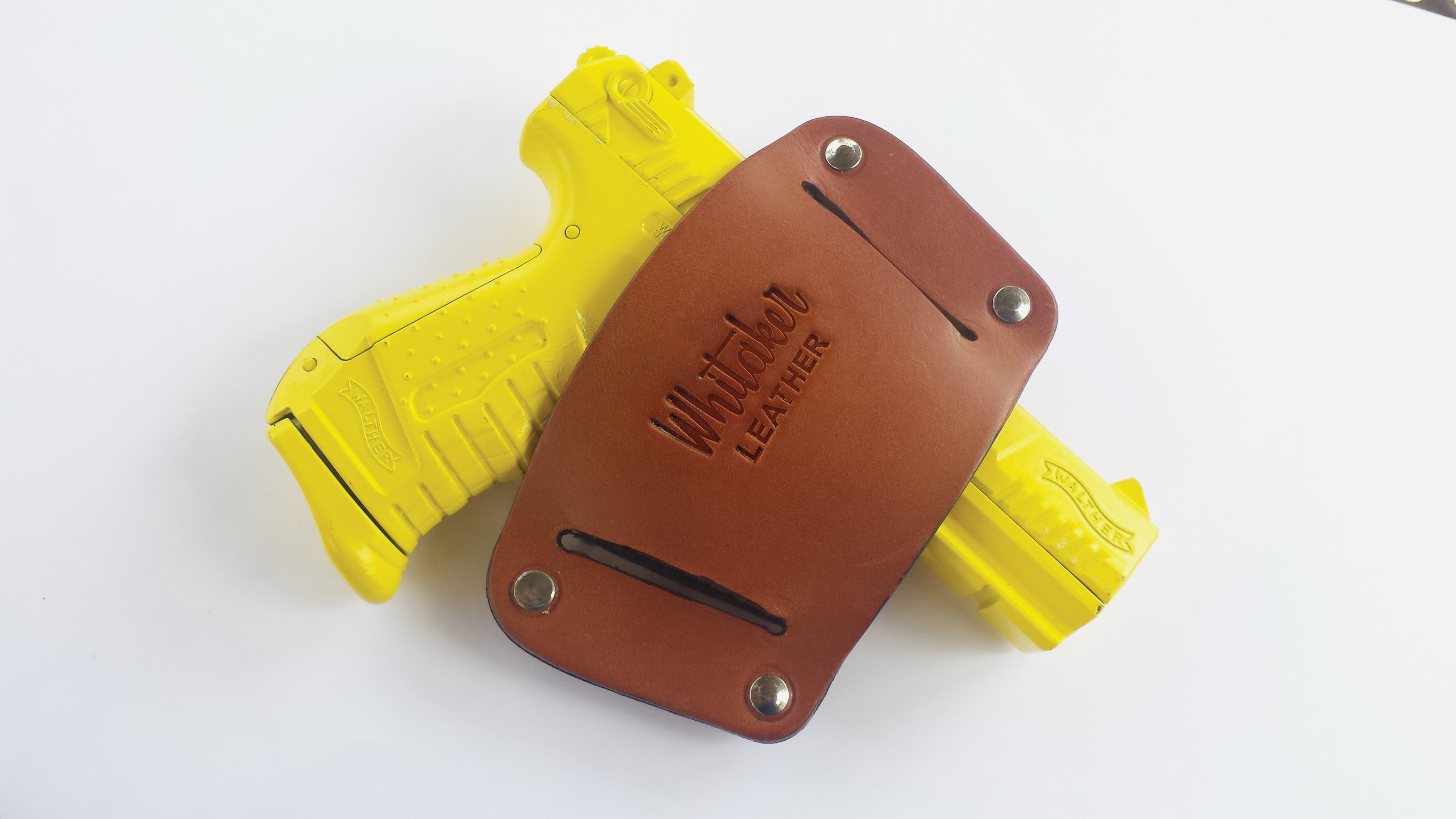 Easy Fit Belt Slide Leather Holster - LARGE or SMALL, Handmade in USA