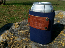 Koozie with Leather Stamp