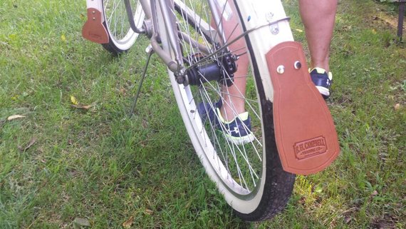 Leather Mud Flaps for Vintage Bicycles