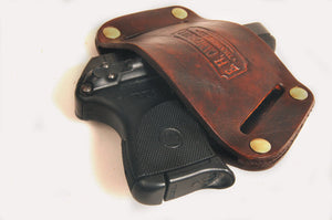 Handmade Leather Holster Belt Slide- SMALL or Medium