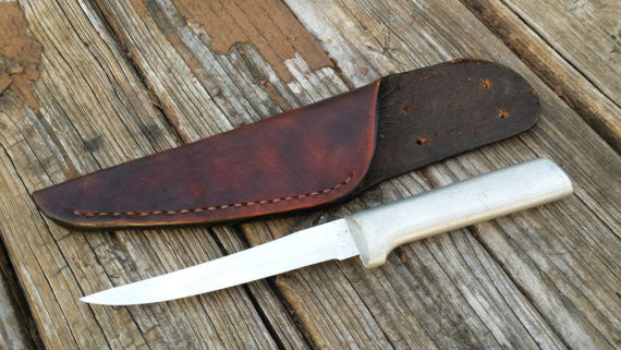 Fillet Knife Leather Sheath Handmade in the USA