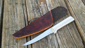 Fillet Knife Leather Sheath Handmade in the USA