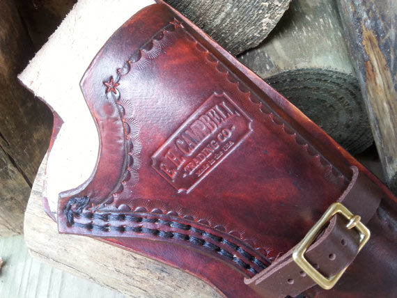 Double Stitched Western Leather Holster with Leg Ties - 22 & similar