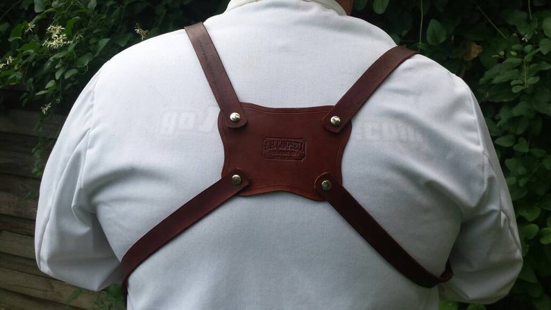 Tilt Forward Chef Knife Field Guide Knife Shoulder Harness Sheath