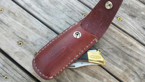 Leather Pocket Knife Case handmade in the USA Perfect for a Gift, Father's Day, Christmas or for Outdoor lover! Fits a variety of sizes