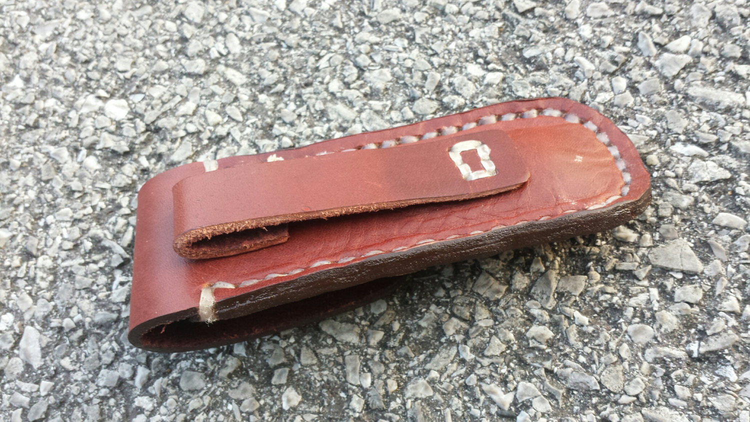 Leather Pocket Knife Case handmade in the USA Perfect for a Gift, Father's Day, Christmas or for Outdoor lover! Fits a variety of sizes