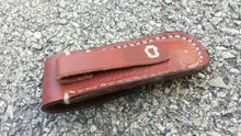 Leather Pocket Knife Case handmade in the USA Perfect for a Gift, Father's Day, Christmas or for Outdoor lover! Fits a variety of sizes