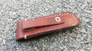 Leather Pocket Knife Case handmade in the USA Perfect for a Gift, Father's Day, Christmas or for Outdoor lover! Fits a variety of sizes