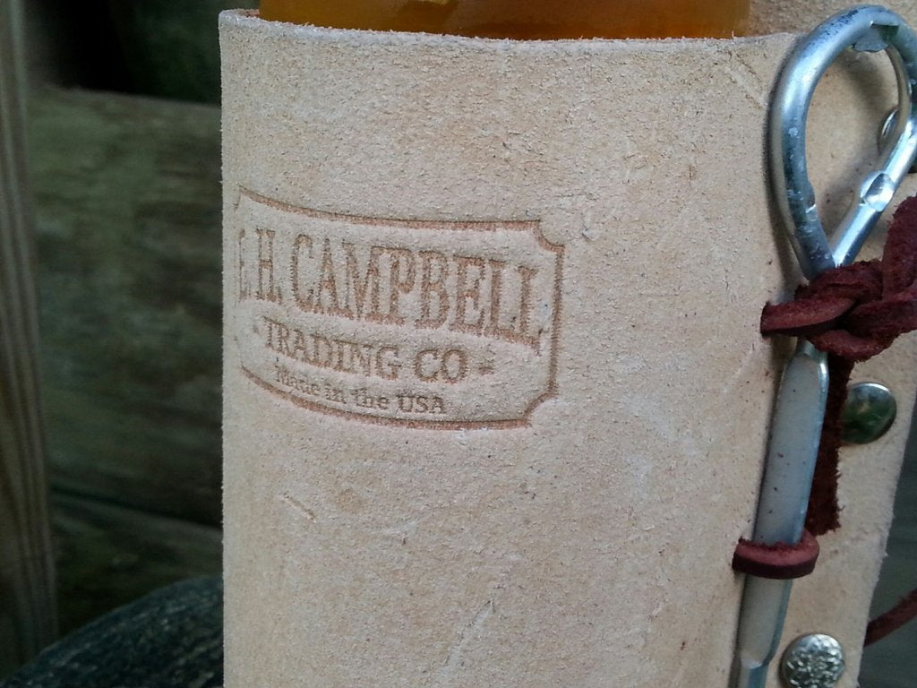 Leather Beer Holster with Opener Perfect Gift, Christmas, Oktoberfest, Father's Day