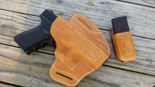 Handmade Leather Pancake Holster for Glock 19