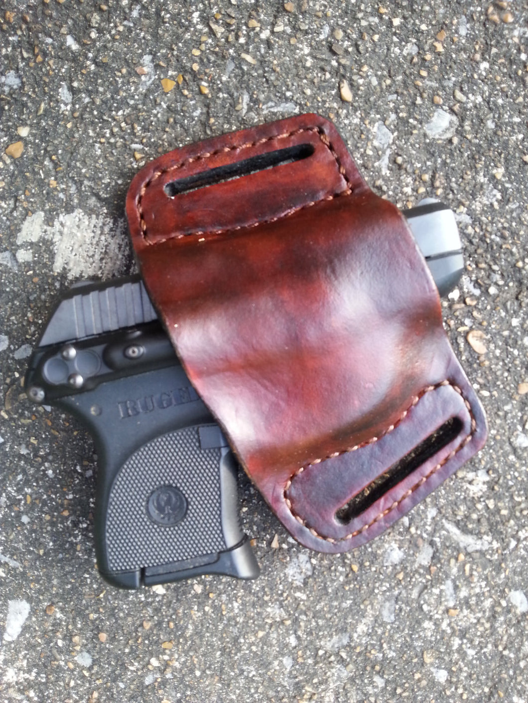 Handmade Leather Pancake Holster for Semi-Automatic Pistols - Three Sizes - Perfect Gift for Father's Day, Christmas, or Birthday!