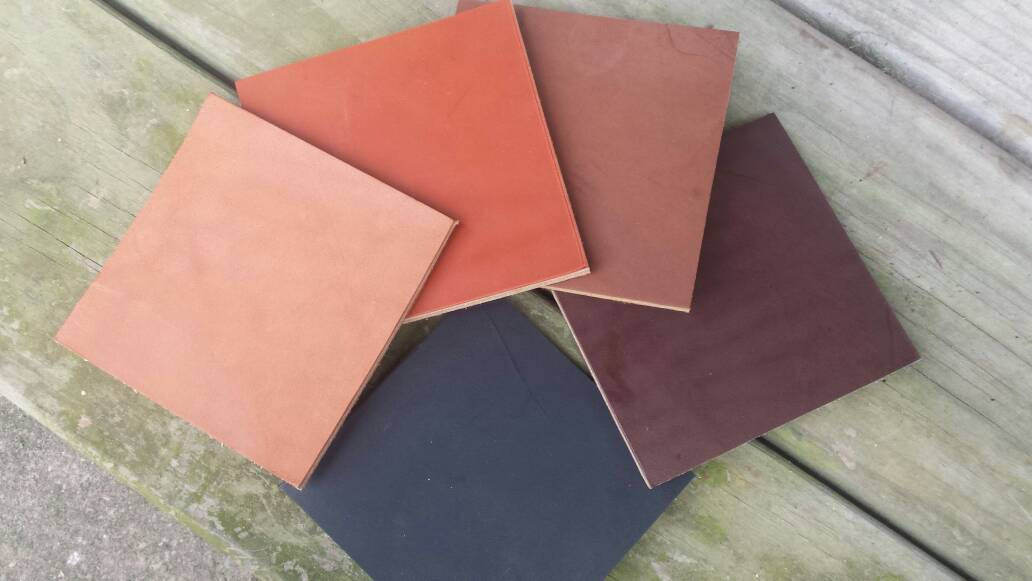 Leather Coasters Personalized Free 4 or 6 Piece Set, Made in the USA! Re-purposed Artisan Leather, Christmas Gift, Father's Day, Groomsmen