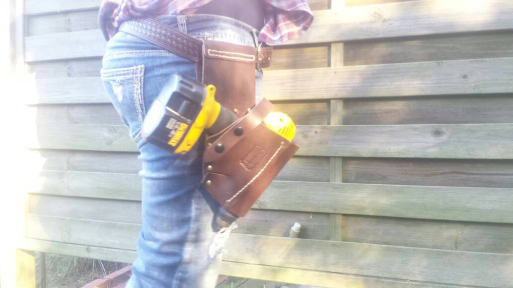 Handmade Leather Holster for Cordless Drill Perfect Gift for Dad, Husband Boyfriend Wife Girlfriend Christmas. Custom leather made in USA
