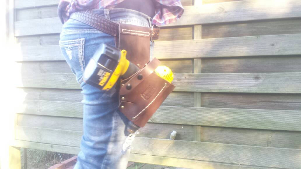 Handmade Leather Holster for Cordless Drill Perfect Gift for Dad, Husband Boyfriend Wife Girlfriend Christmas. Custom leather made in USA