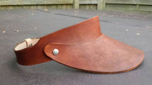 Leather Visor for Men or Women. Handmade Custom Leather for Christmas gift or Groom, Father and even Gift for a Boyfriend. Made in the USA