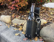 Leather Beer Holster with Opener Perfect Gift, Christmas, Oktoberfest, Father's Day