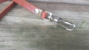 Leather lanyard perfect for school, casual, business & every day life! Fashion made in the USA. Mother's Day, Christmas gift, unisex fashion