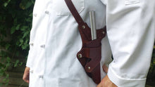 Tilt Forward Chef Knife Field Guide Knife Shoulder Harness Sheath
