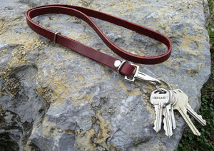 ON SALE - Small Leather Lanyard Handmade - Perfect for youth, camping, work, as a gift, birthday, more. Made in the USA!
