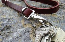 ON SALE - Small Leather Lanyard Handmade - Perfect for youth, camping, work, as a gift, birthday, more. Made in the USA!