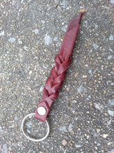 Latigo Leather Western Laced Key Fob / Chain